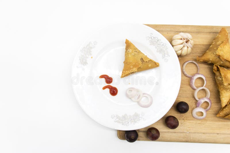 Deep Fry Samosa Isolated on White Background Stock Photo Image of healthy, traditional 247322642