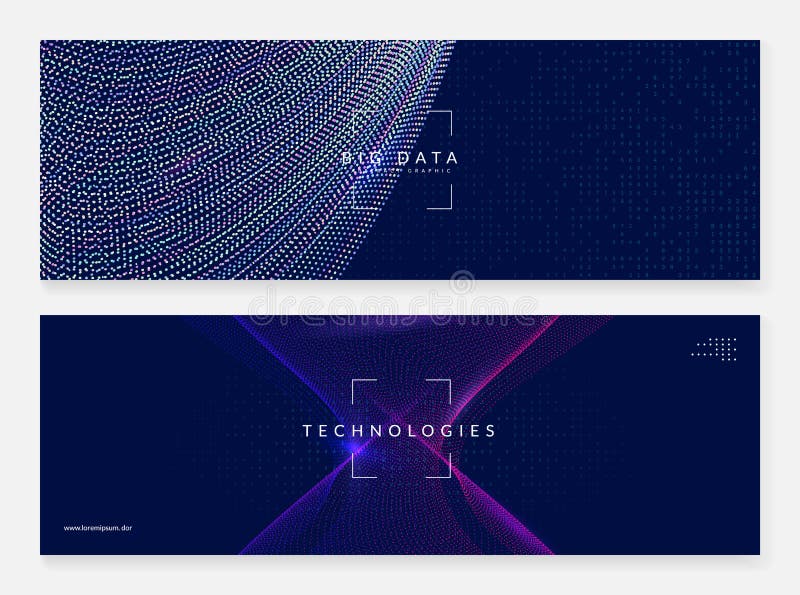 Deep learning concept. Digital technology vector illustration