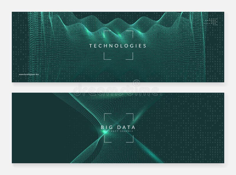 Deep learning concept. Digital technology royalty free illustration
