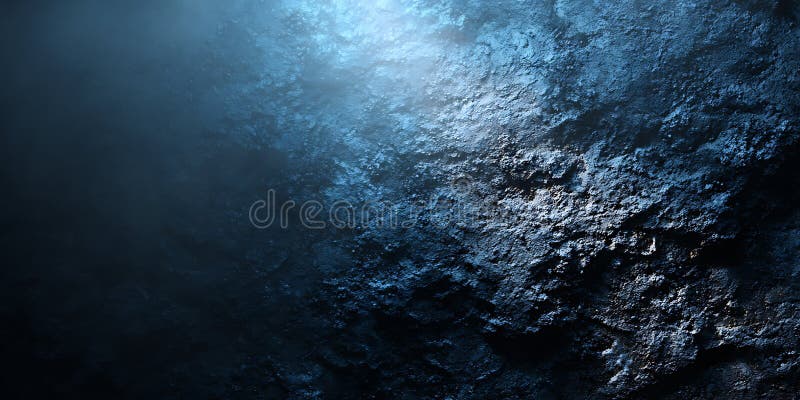 Deep Ocean Enigma Abstract Blue Texture royalty free illustration