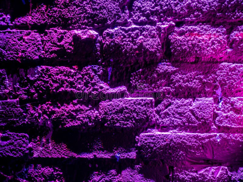 Deep purple brick wall stock image. Image of clay, obsolete 116430831