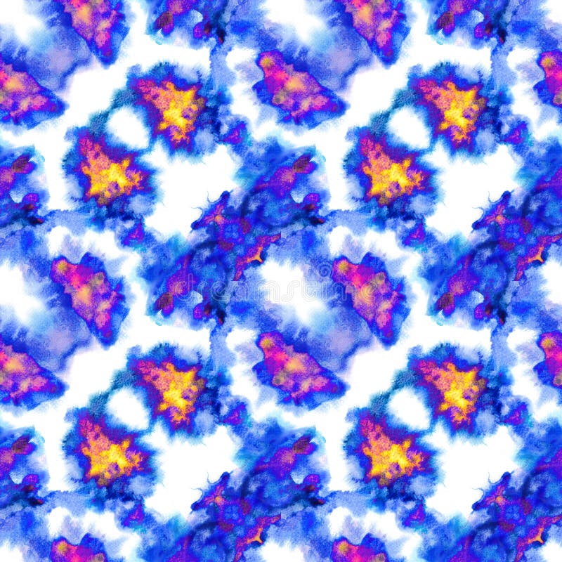 Deep purple splashes pattern. stock illustration