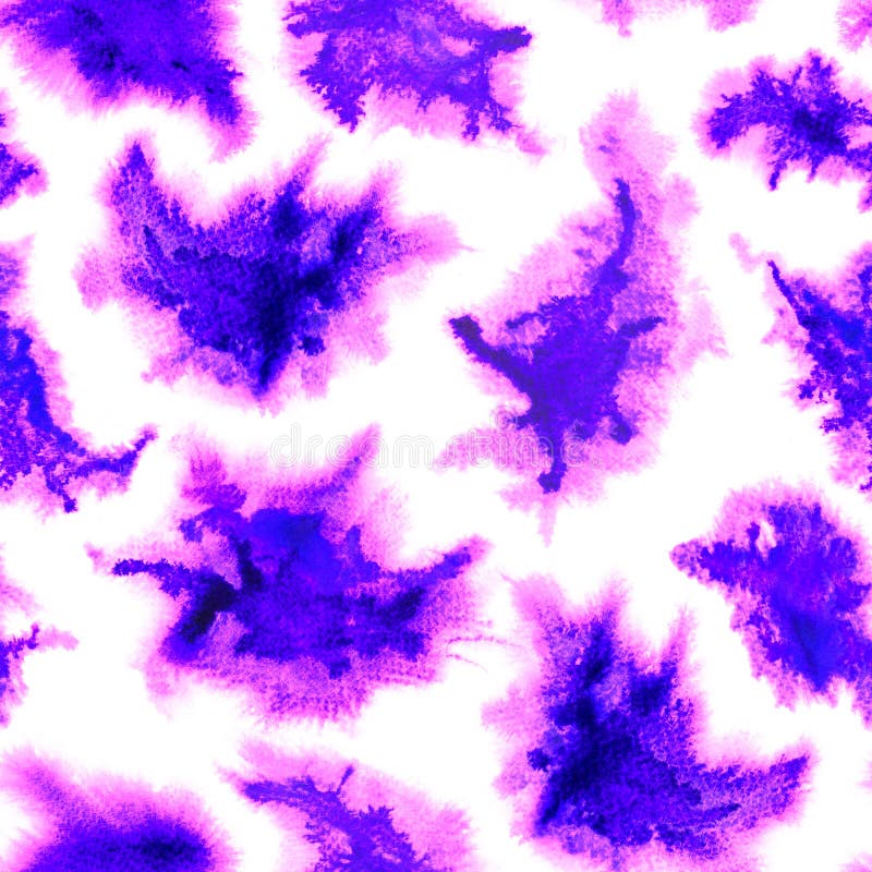 Deep purple splashes pattern. stock illustration