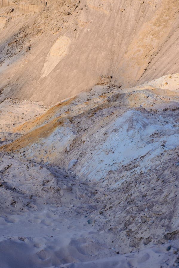 Deep Sand Pit Dug for Trash in the Field Stock Photo Image of land