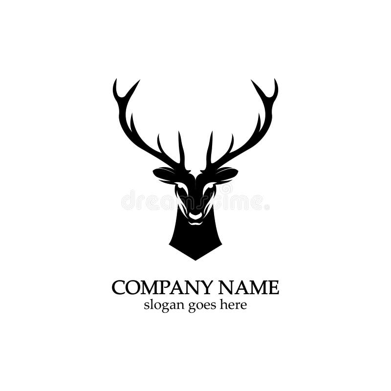 Deer Head Logo Template Vector Icon Illustration Design Stock Vector Illustration Of Nature Logo 172130330