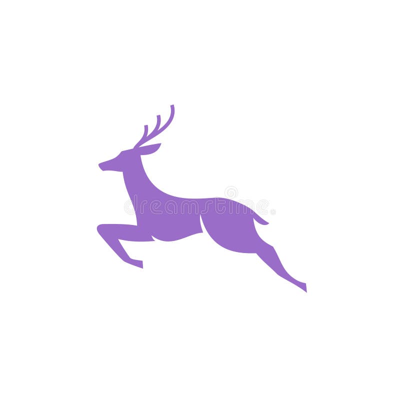 Deer jumping stock illustration