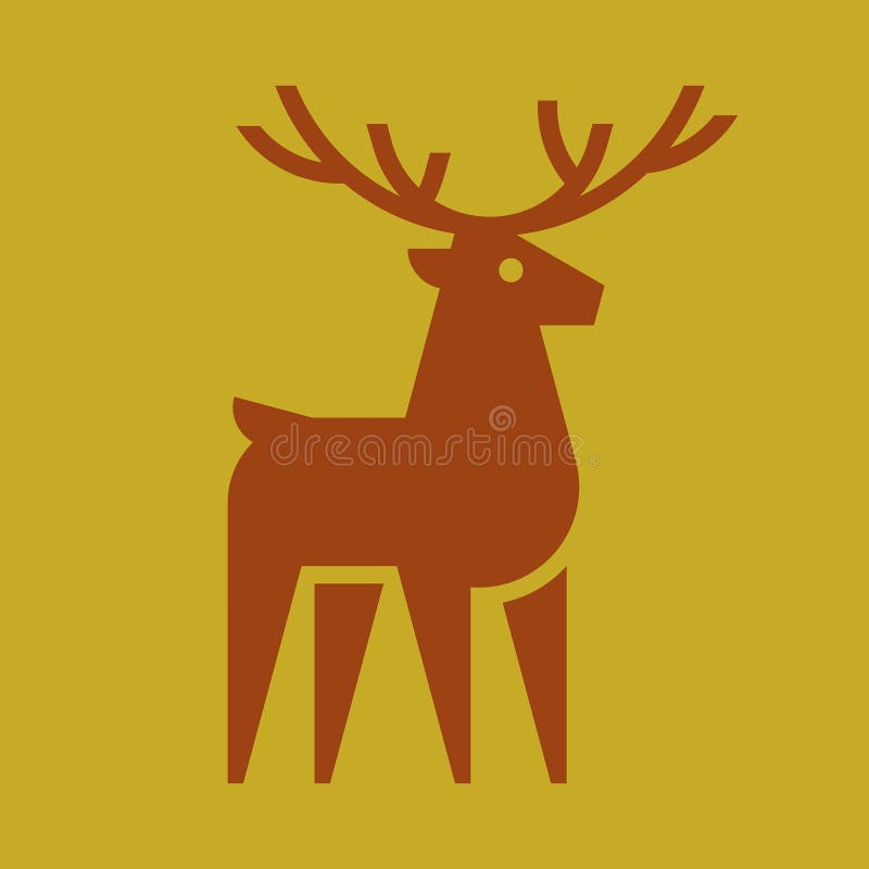 Deer Logo stock vector. Illustration of shape, design 274098385