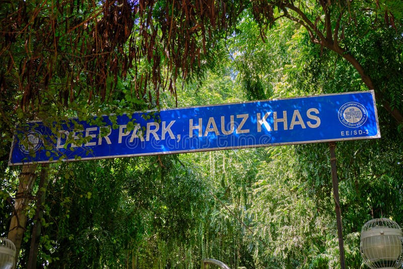 Deer Park in Hauz Khas in New Delhi, India Stock Photo Image of