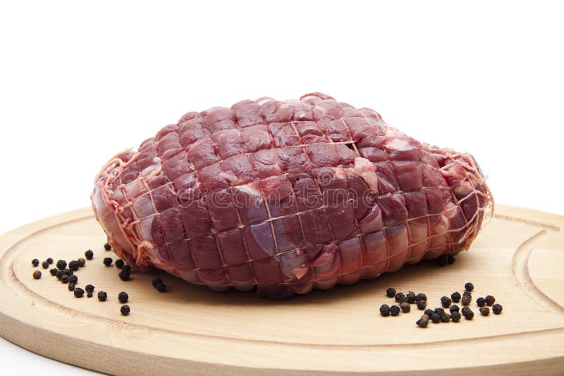 Deer roast raw