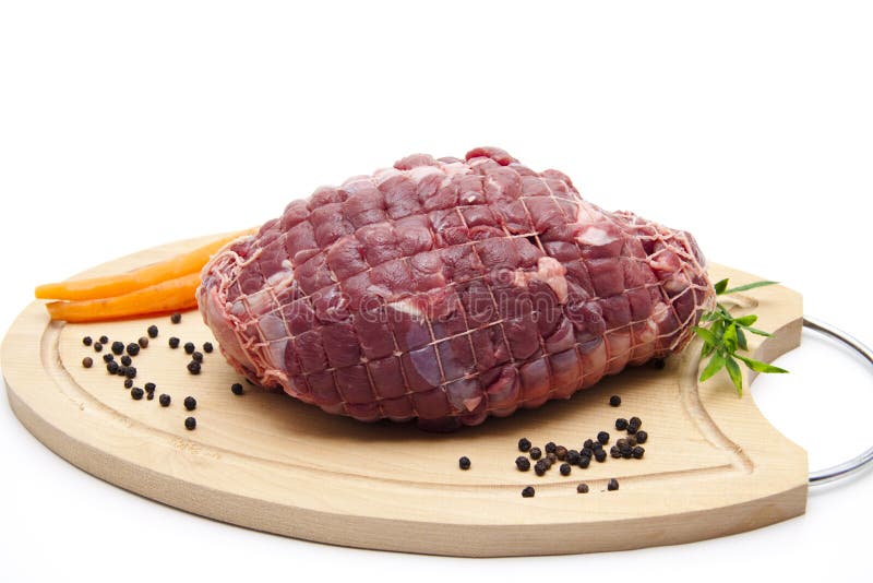 Deer roast raw