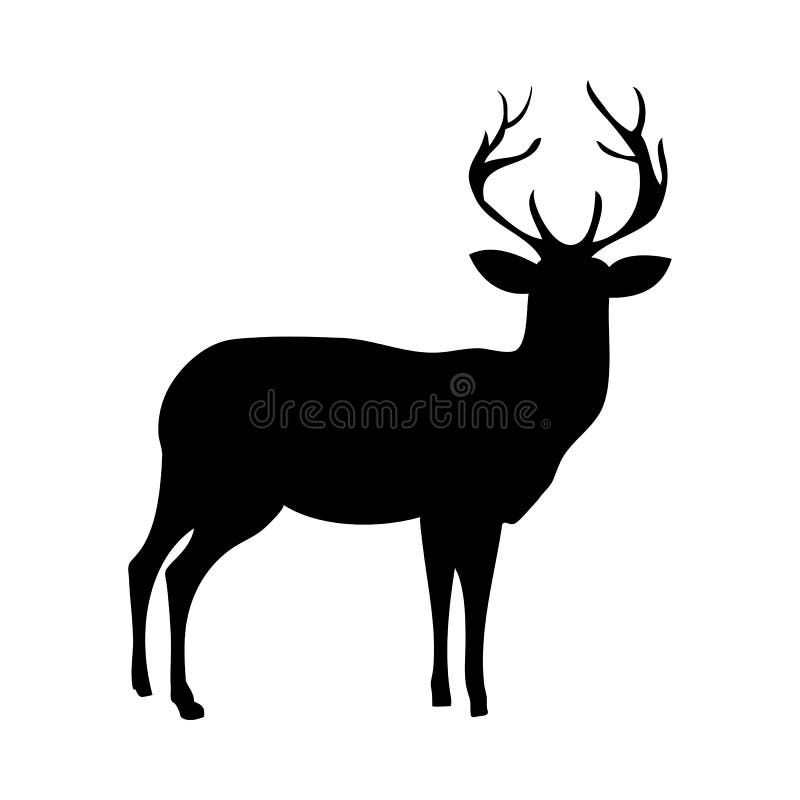 mule deer head silhouette