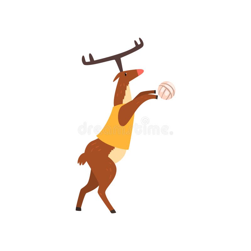 Funny Volleyball in Red Shirt and Red Shoes Cartoon Stock Illustration - Illustration of playing, ball: 159903844 Funny Volleyball in Red Shirt and Red Shoes Cartoon Stock Illustration - Illustration of playing, ball: 159903844
