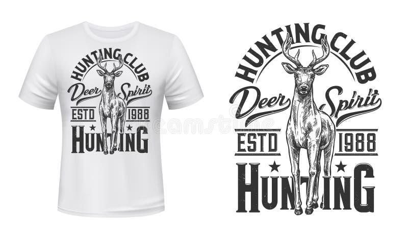 Buck Deer Antler Hunting T-Shirt 