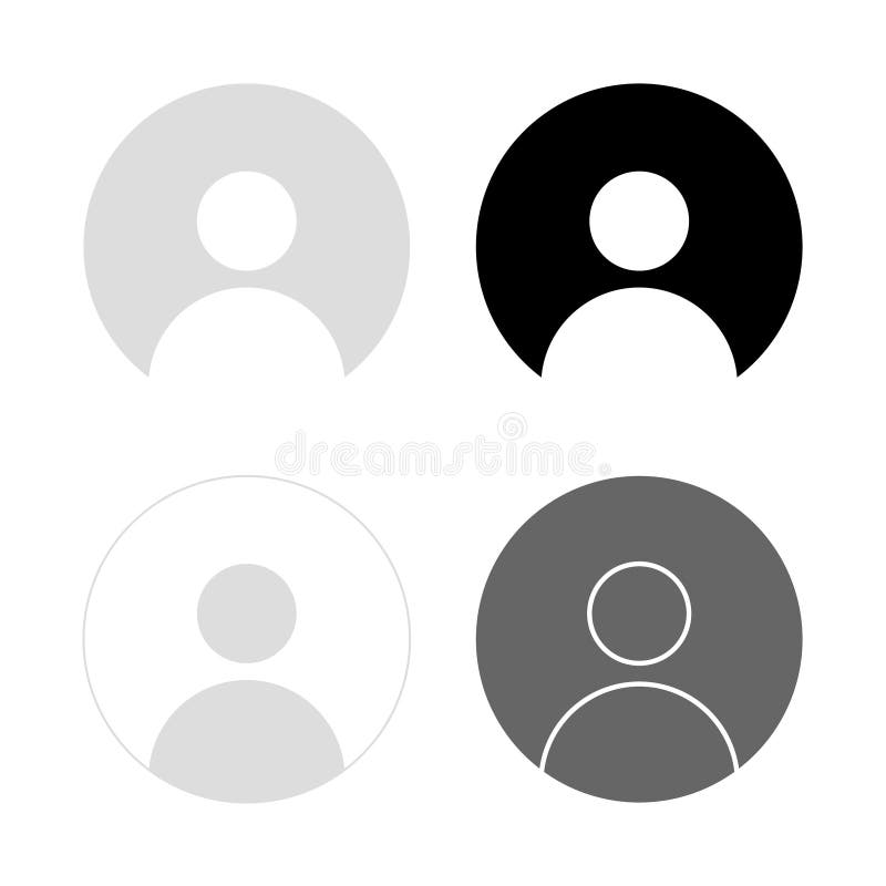 Default Avatar Icon Set User Profile Image Vector Stock Vector Illustration Of Human Business