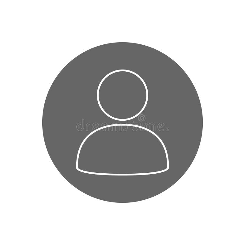 Default Avatar Icon Vector, Profile Illustration royalty free illustration