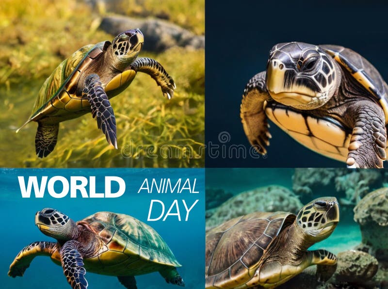 Default Instagram Post Design Template for Turtles Stock Illustration Default Instagram Post Design Template for Turtles Stock Illustration