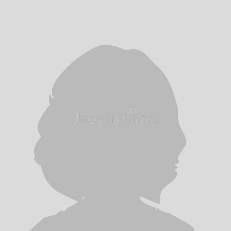 Default avatar anime girl profile icon. Grey photo manga placeholder Stock  Vector