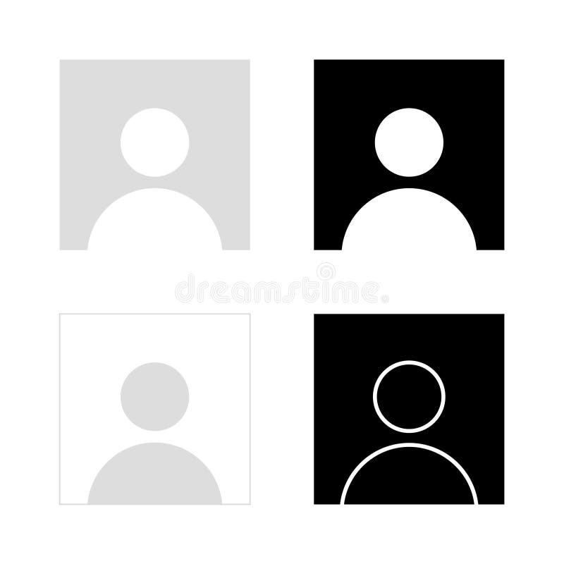 Default Profile Icon Set Avatar Image Vector Stock Vector Illustration Of Gender Head