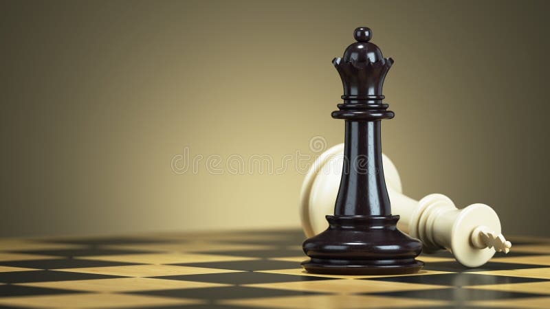Blue chess pawn deciding which king to follow. Decision, loyalty