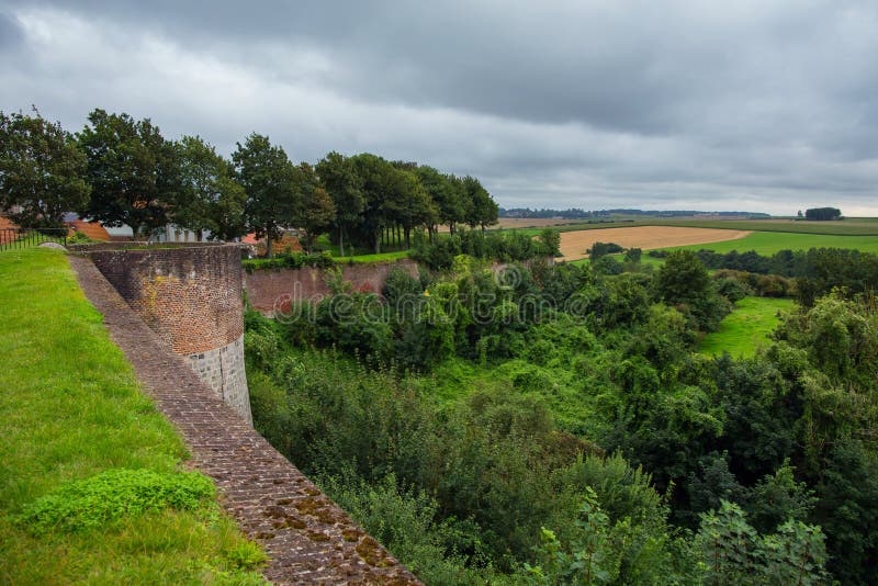 Defensive walls around Montreuil sur Mer, France