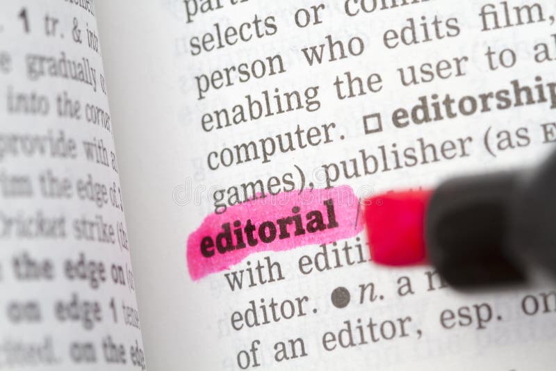 Definición de diccionario editorial