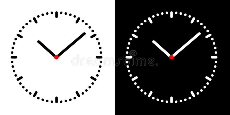 Vetores de Uma Cara De Relógio Simples Que Mostra Apenas 0 Horas e