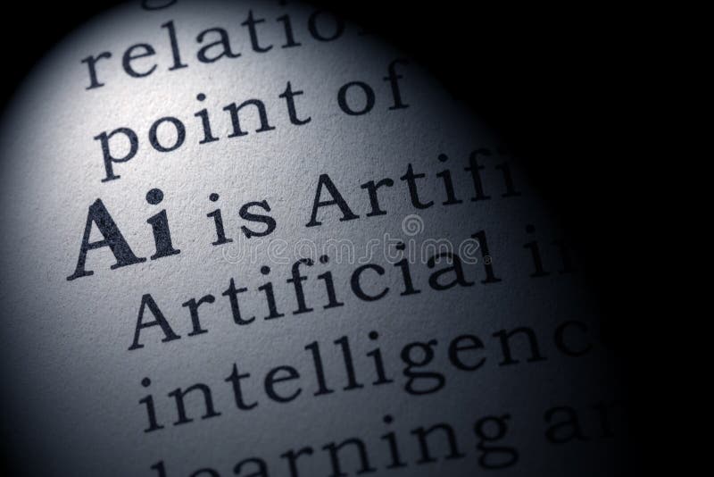 Definition of Ai stock image. Image of text, intelligence 110899151
