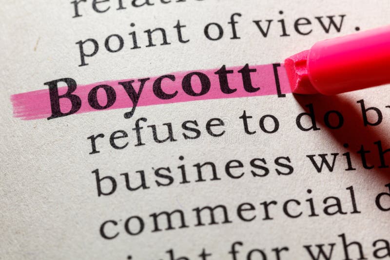 Definition of boycott stock image. Image of boycott 136724291