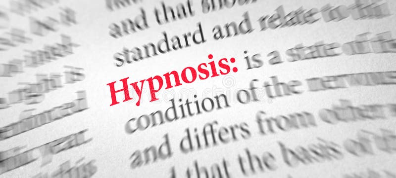 Definition der Wort Hypnose in einem Wörterbuch