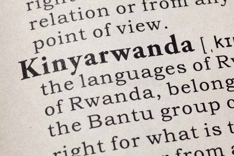 Definition of Kinyarwanda stock image. Image of dictionary 95542383