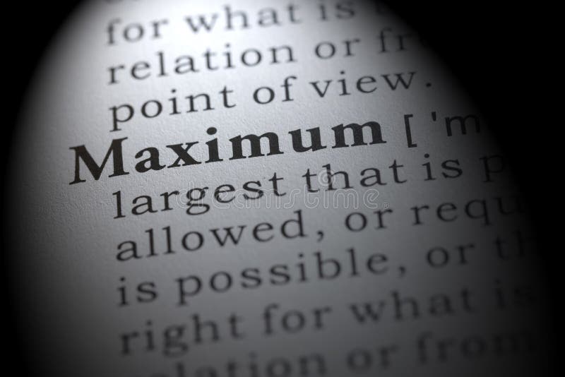 Definition Of Maximum Stock Image Image Of Maximum 232348967 Definition Of Maximum Stock Image Image Of Maximum 232348967