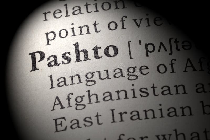 Definition of Pashto stock photo. Image of page, concept 95541898