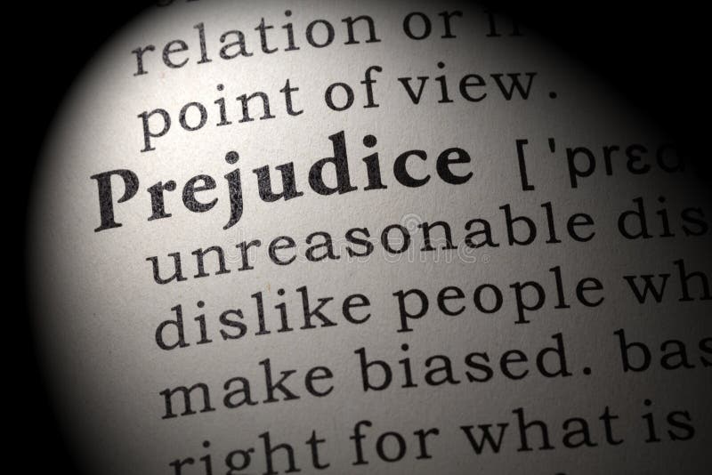 Definition of prejudice stock image. Image of book, text 95733243