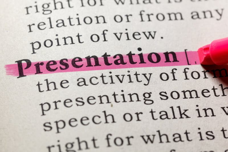what the meaning of presentations