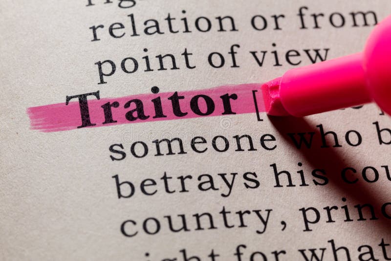 Definition of traitor stock photo. Image of dictionary - 124009980