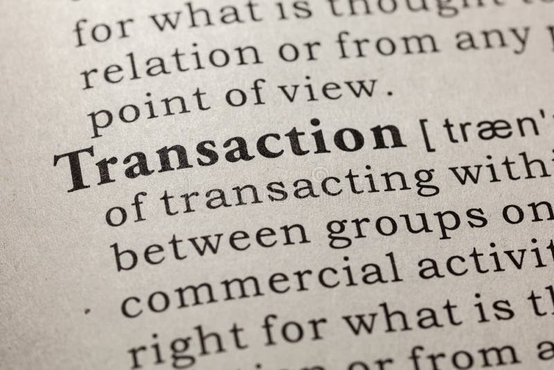 define transaction define transaction