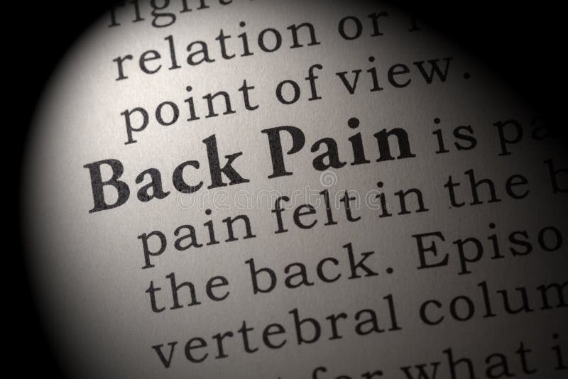 Definition von Rückenschmerzen
