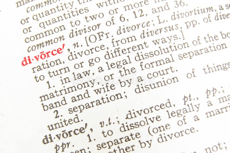 Definizione di divorzio - termine legale