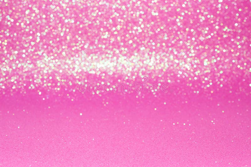Defocused Abstract Pink Glitter With Bokeh Background Stock Image
