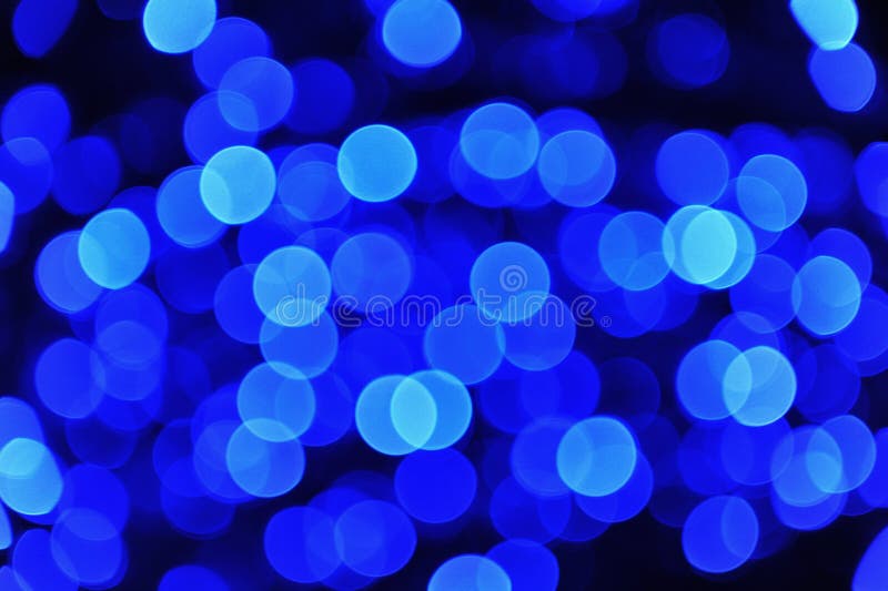 Defocused Blue Lights Abstract Background