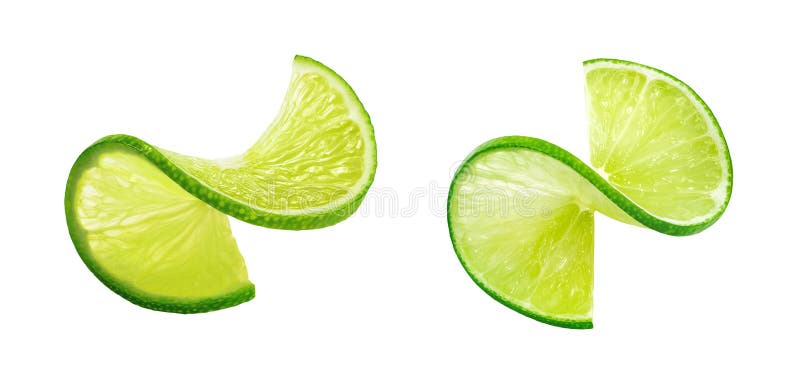 Deformarea feliilor de var izolate pe fond alb stock image