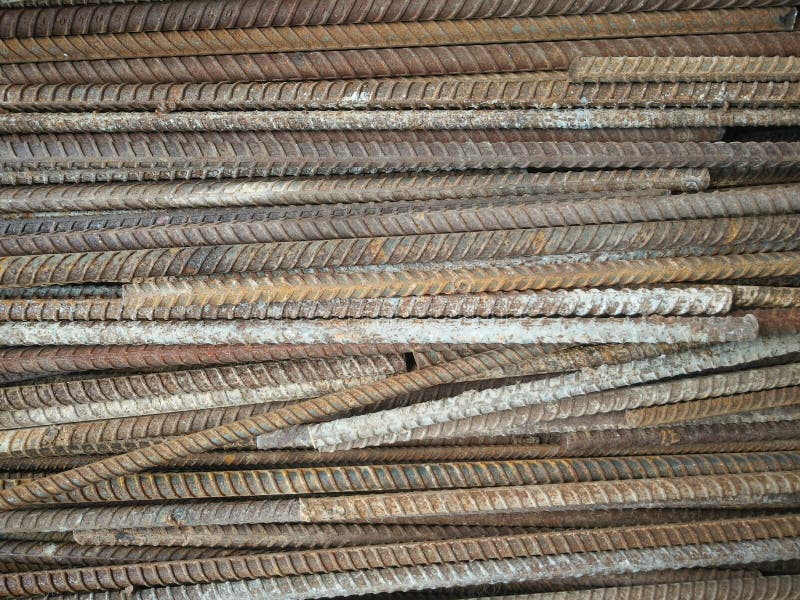 Closeup Of Deformed Steel Bars Stock Image Image of bundle, concrete