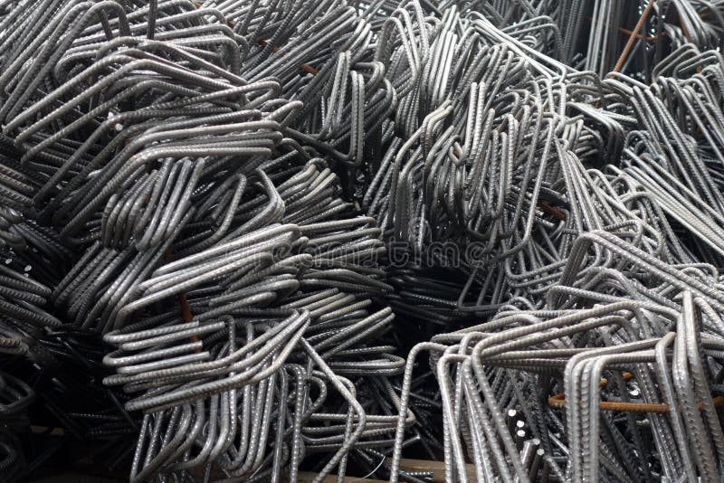 Deformed Steel. Rebar. Its Surface is Often Deformed To Promote a Better Bond with the Concrete