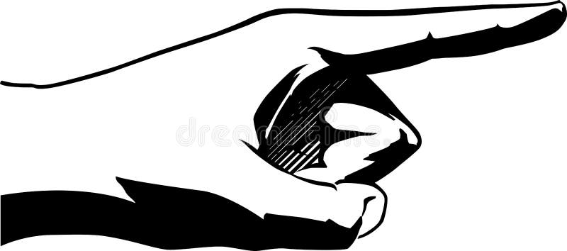 Deget arătător vector illustration