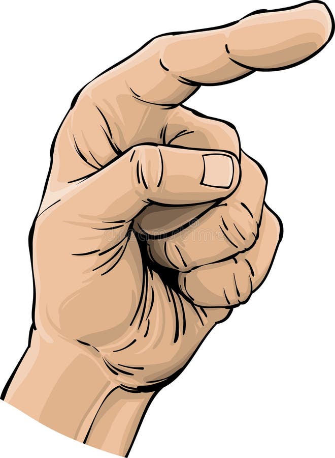 Deget arătător stock illustration