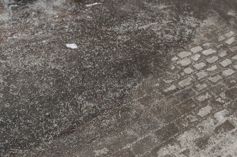 Deicing Chemicals on Asphalt Road Stock Image Image of excess