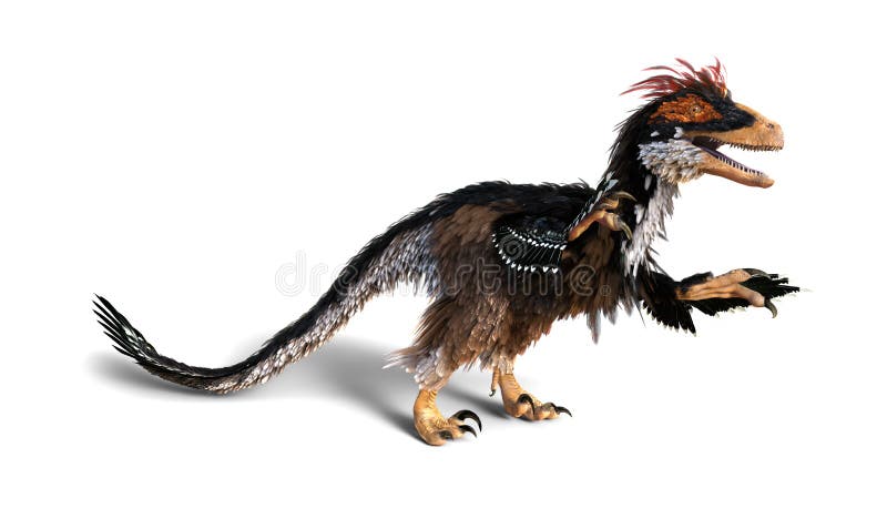 Deinonychus Feathered Dinosaur