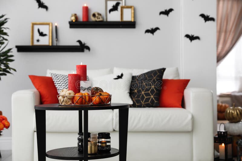 Dekoracja Halloween w pokoju