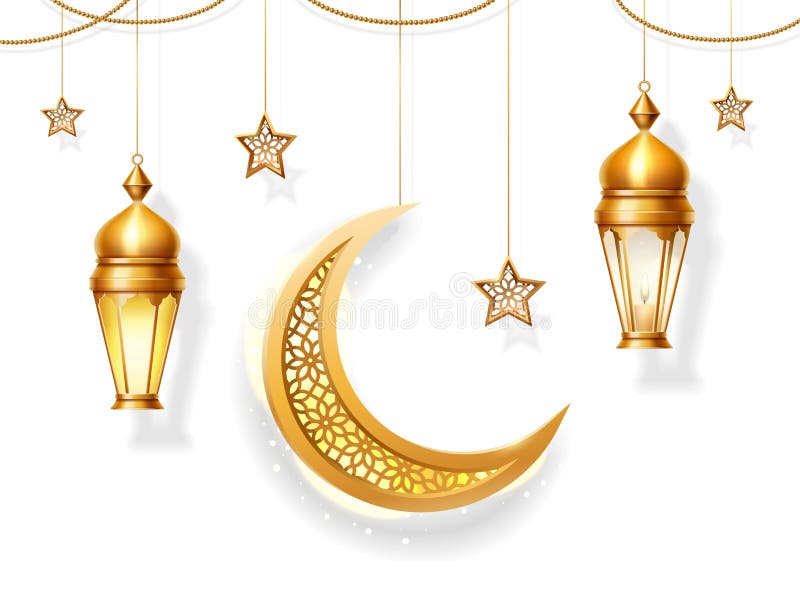Dekoracja tła dla iftar lub eid al adha ilustracja wektor