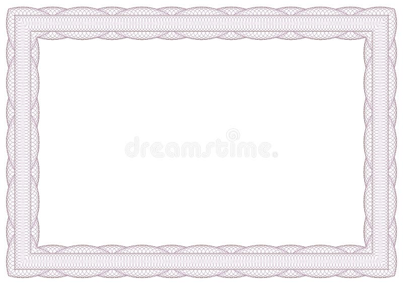 Dekorativ guillocheram royaltyfri illustrationer Dekorativ guillocheram royaltyfri illustrationer